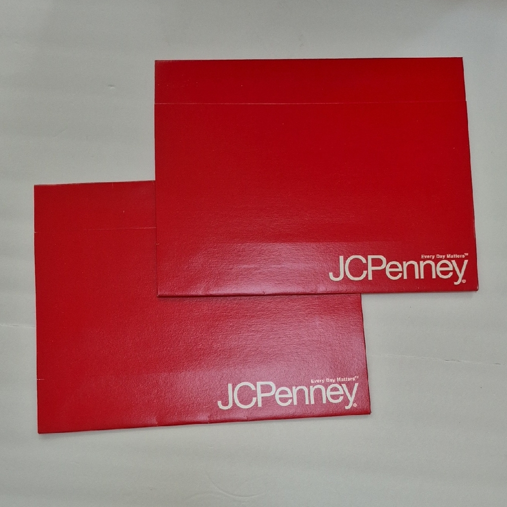 Vintage JCPenny Clothing Gift Boxes Christmas x 2 90's Y2K